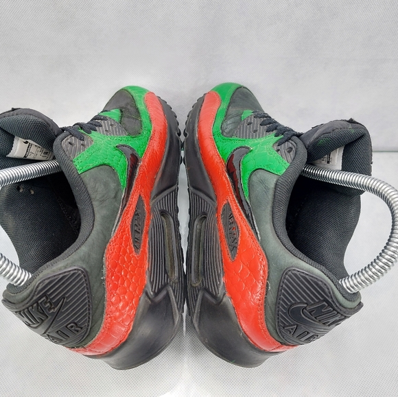 Nike Air Max 90 Premium multicolor  Reptile-Sneakers-shoes size 7 customized. - Picture 4 of 8